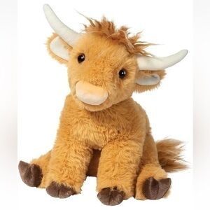 DOUGLAS Cuddle Toys Scottie Highland Cow Softie #4634 Stuffed Animal Toy